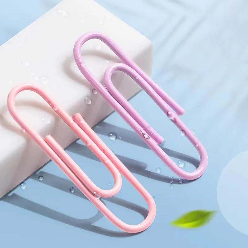 160 pcs Color Paper Clips Office Supplies File Bookmark Clip Organizer paper clips