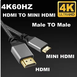 High - Speed Mini HDMI to HDMI Cable - 4K 60Hz UHD Connectivity for Tablets, Camcorders, and Cameras (0.3m)
