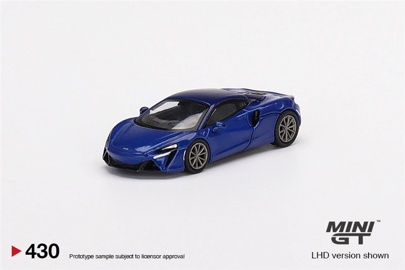 

Мини GT 1:64 McLaren Artura Volcano Blue LHD литая модель автомобиля