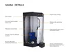 Wet Steam Heating Sauna Portable Home Spa Sauna Tent Hight 180cm with 3L Steam Pot Support Drop Shipping 3