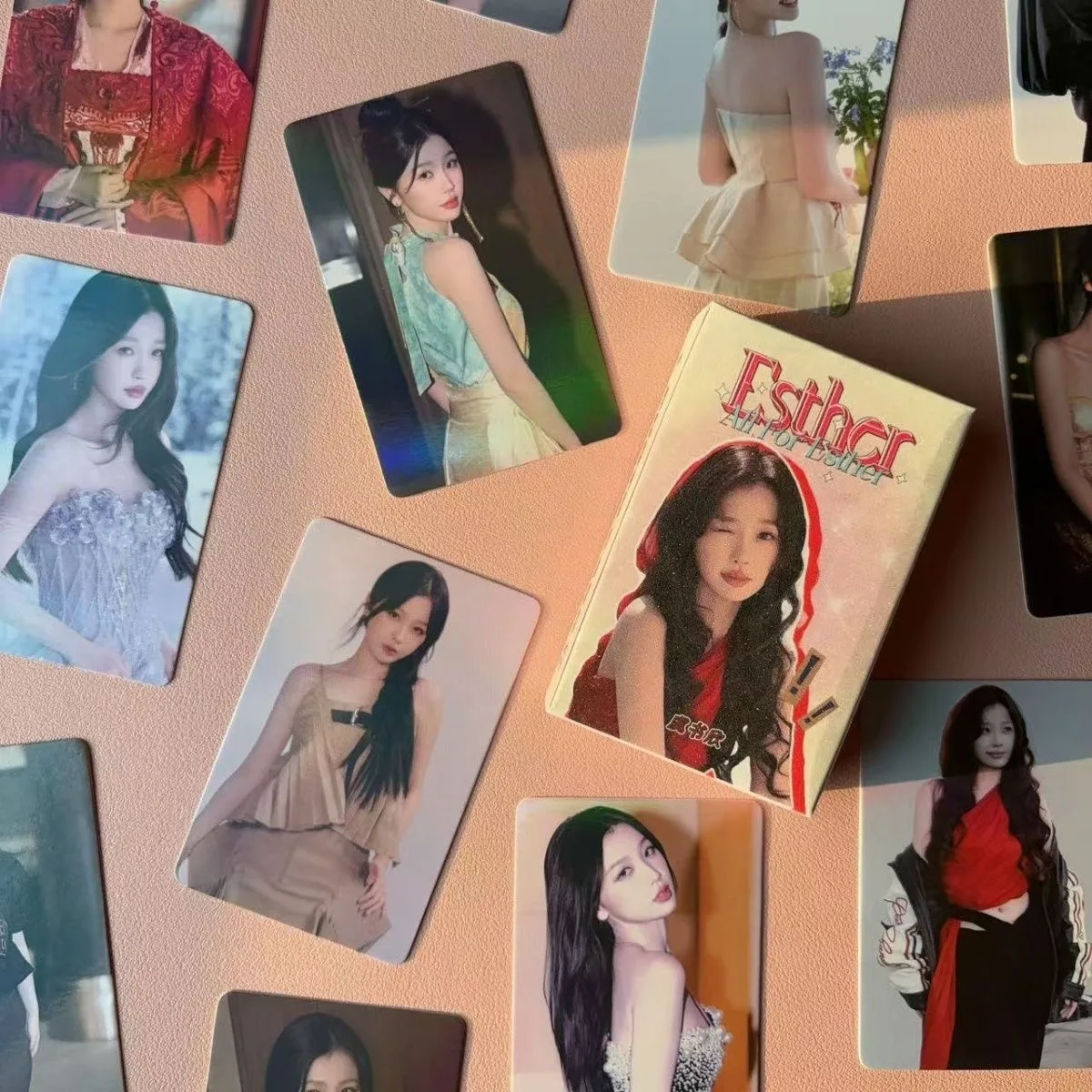 50 Pcs/Set Yu Shuxin (Esther Yu) Laser Lomo Card Chinese Idol Photo Card Fans Collection Cards