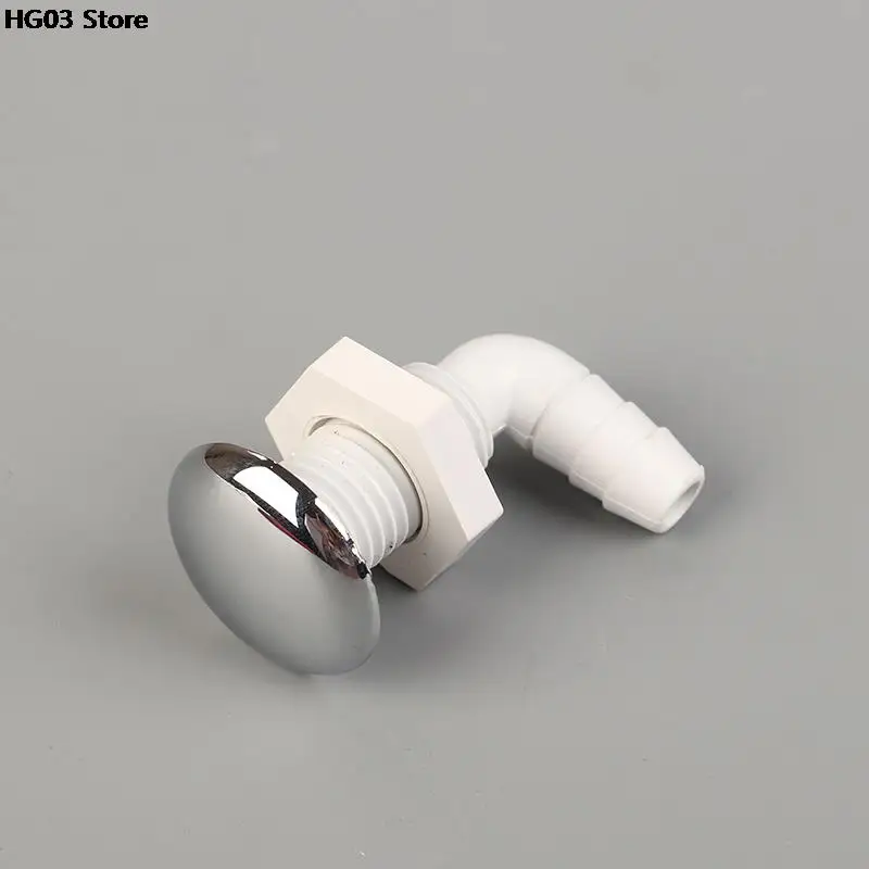 Massage Bathtub Air Jet 1PC Hot Tub Chrome-plated Surface Non-metallic with White Base Accessories