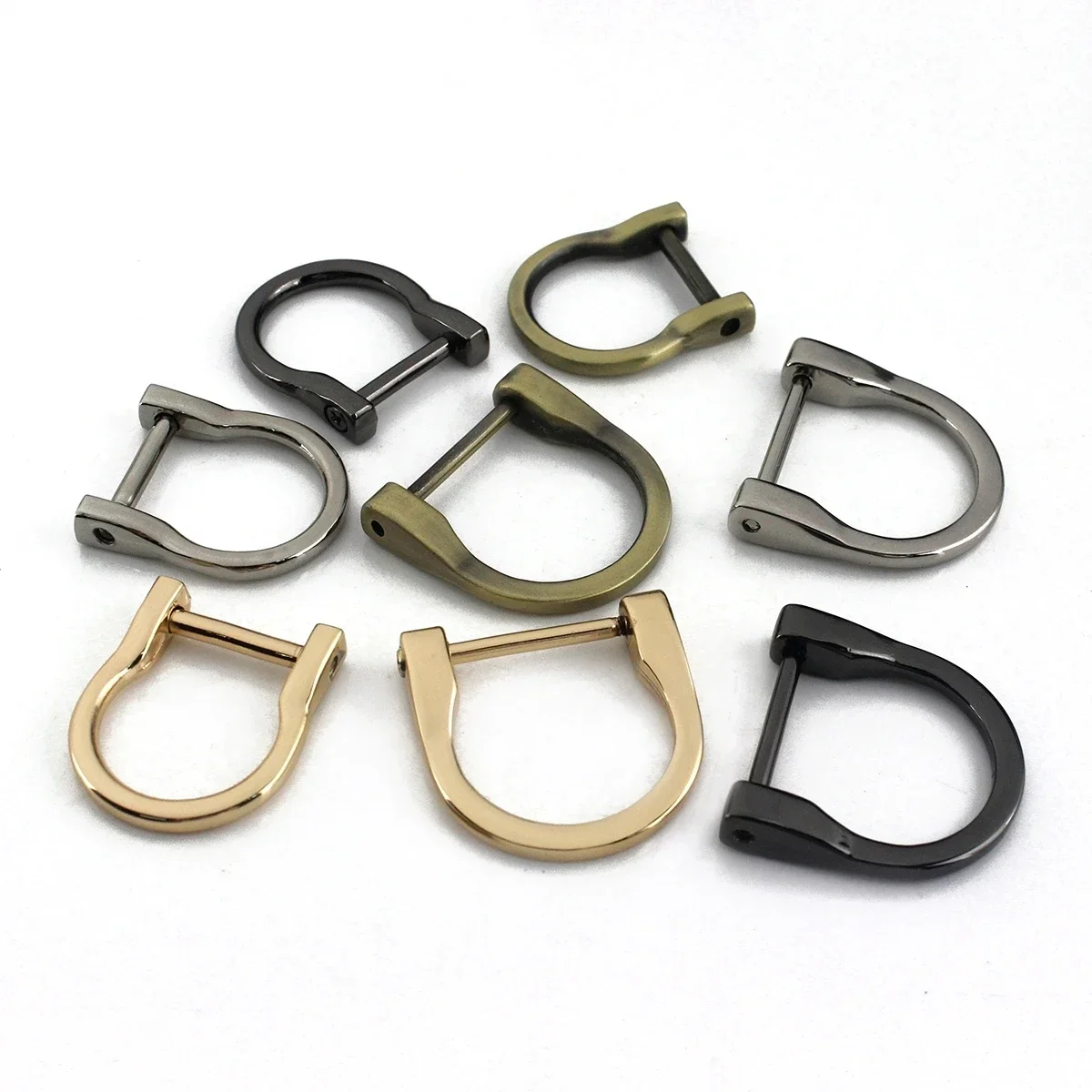 6 Pièces Boucle Avec Vis Amovible Attaches Pour Anses De Sac Metal Anneaux D Detachable Beau Et Durable Pour Attacher Aux Bretel