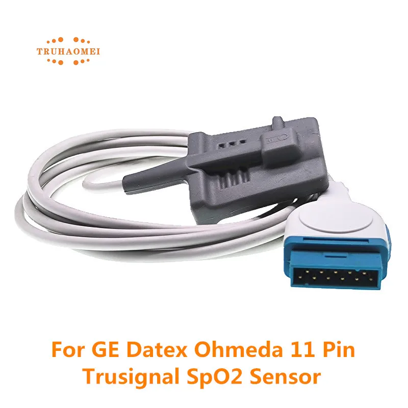 Sensore Spo2 A 11 Pin Riutilizzabile Per Moduli Ge Datex Ohmeda S/5 I4 Serie E Con Monitor Trusignal Tech Ts-Sa4-Ge Carenscape V100