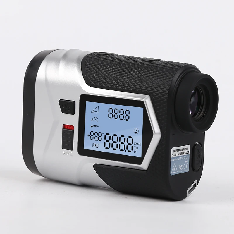 Rechargeable Golf Laser Rangefinder 1200m 650m With Slope Adjusted Flag-Lock Vibration Distance Meter Telescope Hunting laser rangefinder distance meter