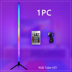 Smart RGB LED Floor Lamp - Modern Atmospheric Indoor Home Decor with App Control (RGB tube - HZ)