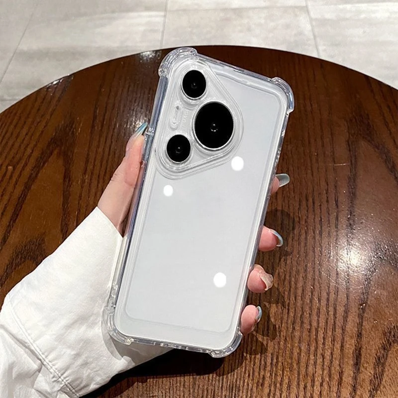 Clear Silicone Shockproof TPU Cover - Skin Friendly Case
