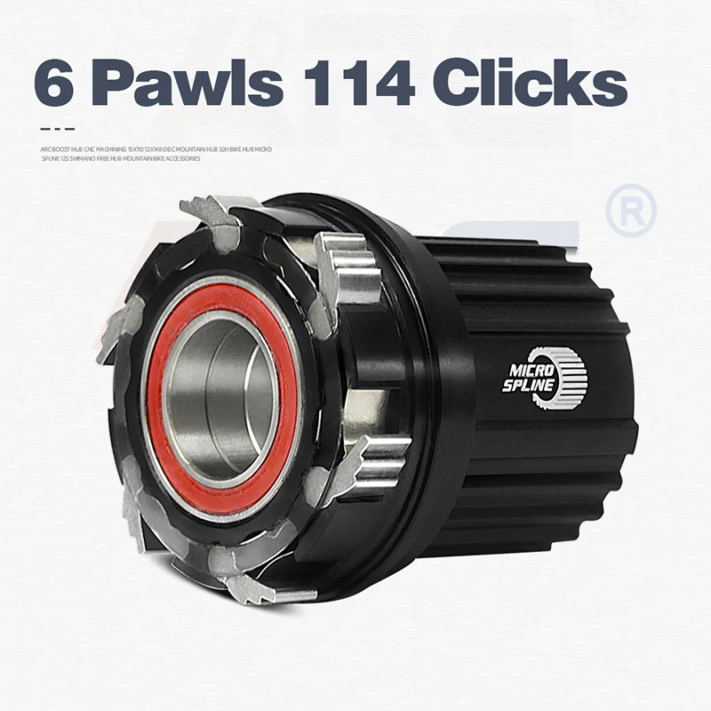 Mountain Bicycle Hubs ARC 6 Pawls Hub Part Freehub MT009/MT039/MT010 12x148 10x135 12x142 MTB Hub HG Micro Spline Sram XD 8 9 10 11 12 V