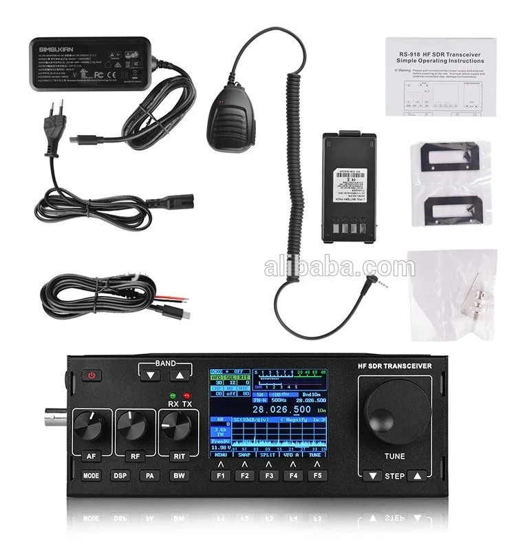 

RS-978 SSB(J3E) CW/ AM / FM FREE-DV HF Ham SDR mobile Transceiver with battery/ HF SSB Two way radio RS-978 10Watt ham