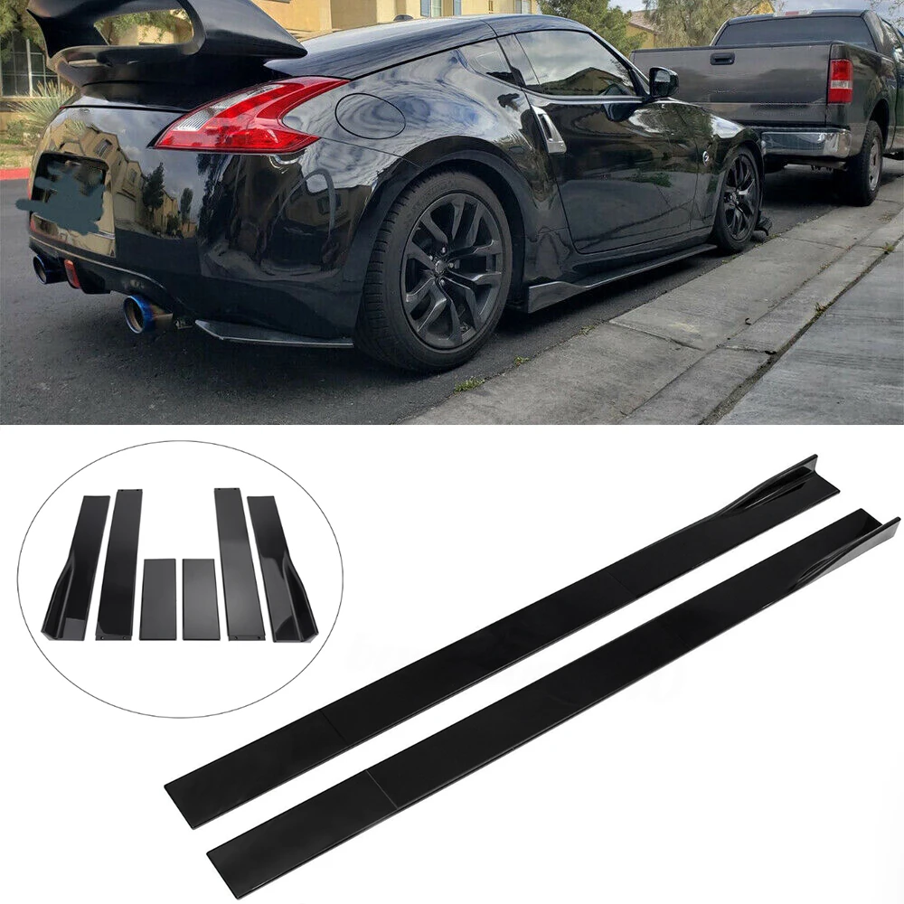 Laicy Per Nissan 350Z 370Z 2006-2020 78.7 "Gonna Laterale Splitter Spoiler Lip Rocker Panel Extensions Body Kit Winglet Splitter Lip