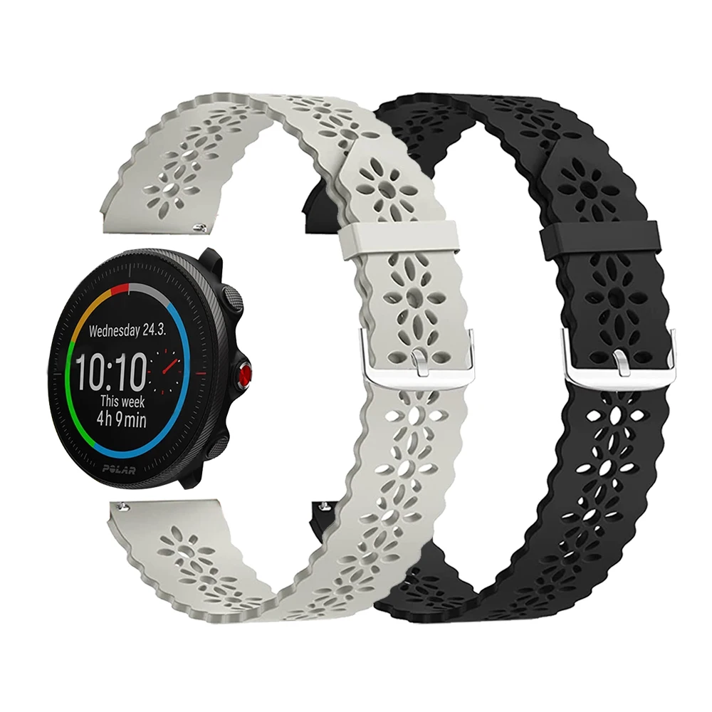 Ремешок силиконовый Женский Для POLAR Vantage M/M2 кружевной тонкий браслет с