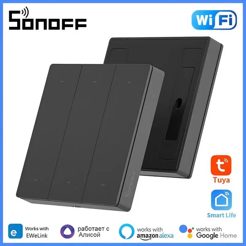 

SONOFF SwitchMan R5 Scene Controller With Battery 6-Key Free-Wiring EWeLink-Remote Control Works SONOFF M5/MINIR3 Smart Home