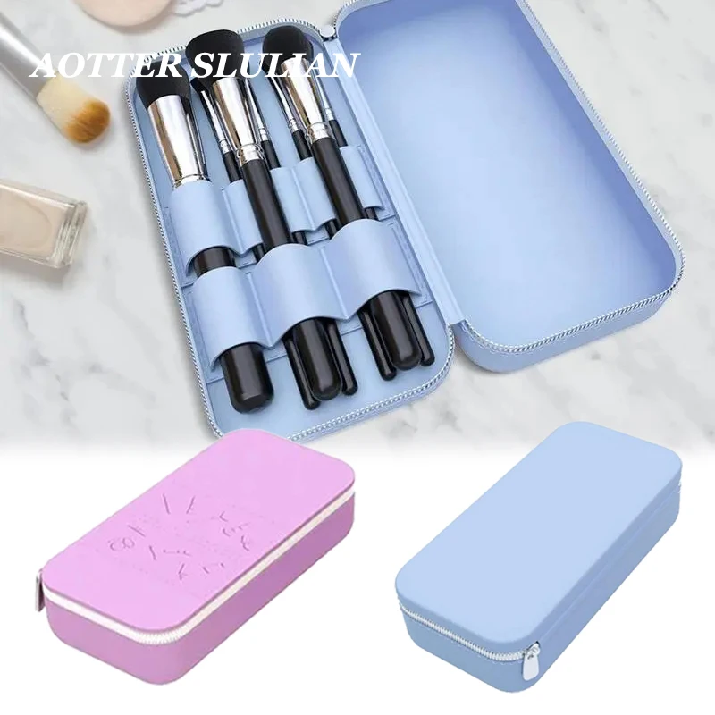 

Women Makeup Brushes Bags Portable Travel Silicone Waterproof Cosmetics Organizer Bag Multipurpose Large Capacity Storage Box