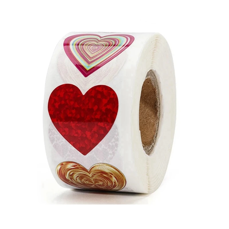

Heart Shape Stickers Heart Shape Stickers PVC Valentines Day Wedding Gift Box Bag Decoration Birthday Party