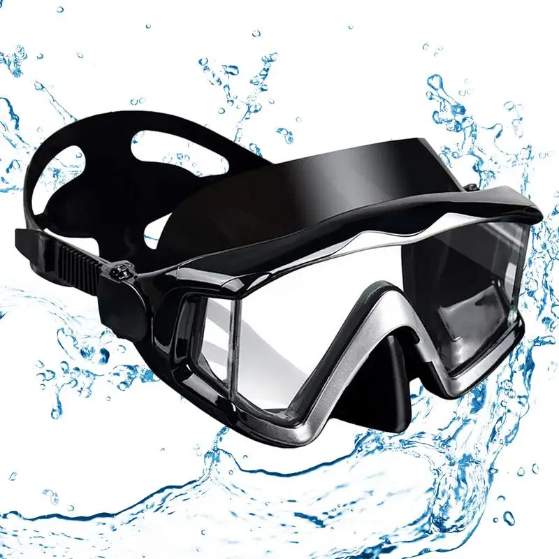 

Scuba Diving Goggles No Fogging Snorkeling Scuba Dive Glasses Silicone Skirt Tempered Glass Panoramic Swim Goggles For Adult