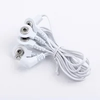 Câble de connexion 3.5mm 2/4 têtes pour masseur Tens, Machine d'électrothérapie, fils d'électrode, Massage et Relaxation 4