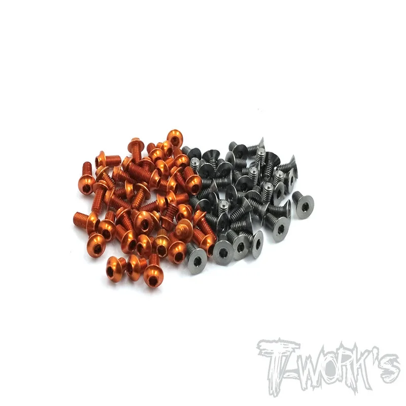 

Original T works TASSU-T4-20 64 Titanium &7075-T6 (UFO Head) Screw set 93pcs.(For Xray T4 2020) Rc part