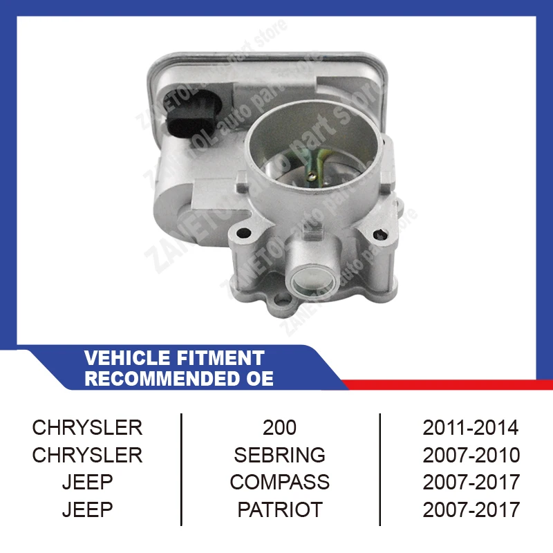 ZANETOL Throttle Body Assembly Parts For CHRYSLER SEBRING 2007~2010 for DODGE AVENGER 2008~2014 68420395AB 4891735AC 4891735AD