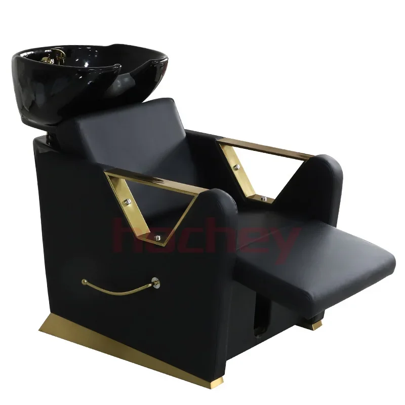 Hochey Newest Fashion Salon Shampoo Unit with Adjustable Seat hair washing chair for Spa Beauty Salon 2