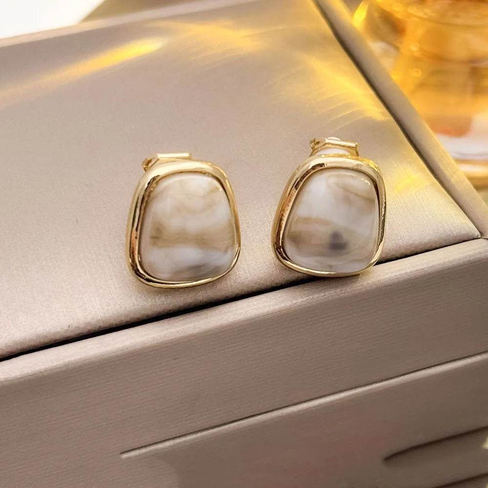 Ear Clip Earrings Clip Earrings Ear Clip Non Pierced Resin Jewelry Earcuffs For Women Simple Geometric Clip On Earrings Aretes Para Mujer