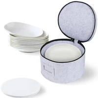 Felt Storage Bag Glass Cup Rack Cooking Plate Soup Spoon Case Dish Fabric Holder Travel Kitchen Accessories Shelf Organizer 2
