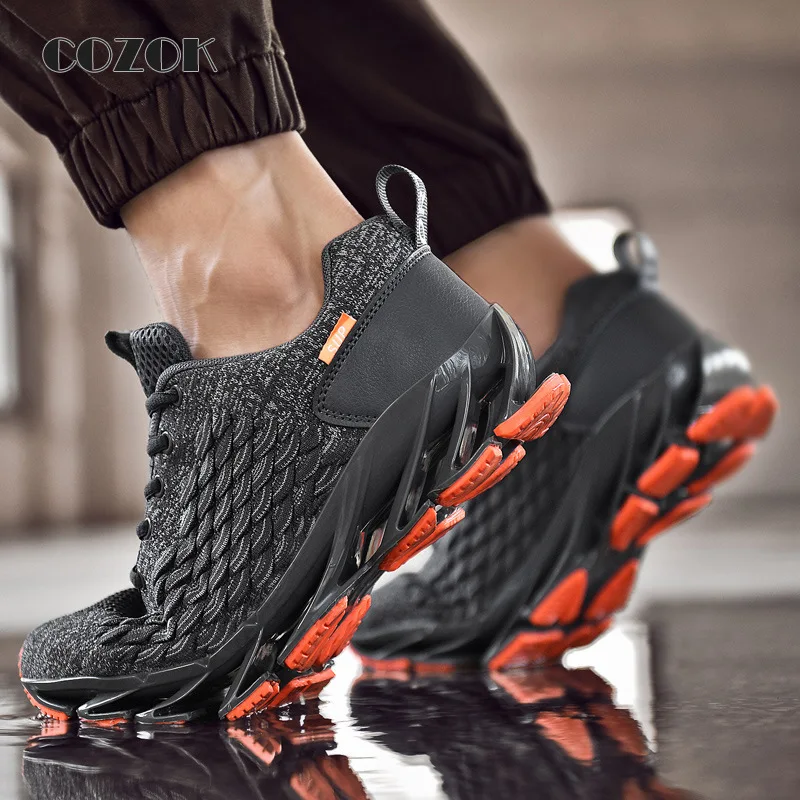 

Fashion Men Sneakers Mesh Casual Shoes Lac-up Mens Shoes Lightweight Vulcanize Shoes Walking Sneakers Personalized magic shoes