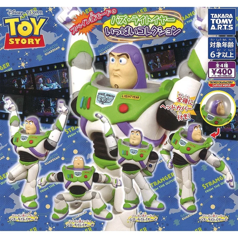 

Disney Anime Fiugre Toy Story Buzz Lightyear Gashapon Capsule Toy Classic Character Collection Doll Ornaments Kids Gifts