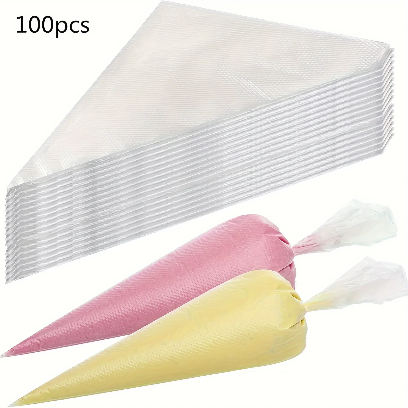 100Pcs Thick Disposable Leak Bags Pastry Bags DIY Cake Cream Decoration Piping Bag Icing Bag Baking Supplies Pastry Sleeves 100Pcs Thick Disposable Leak Bags Pastry Bags DIY Cake Cream Decoration Piping Bag Icing Bag Baking Supplies Pastry Sleeves