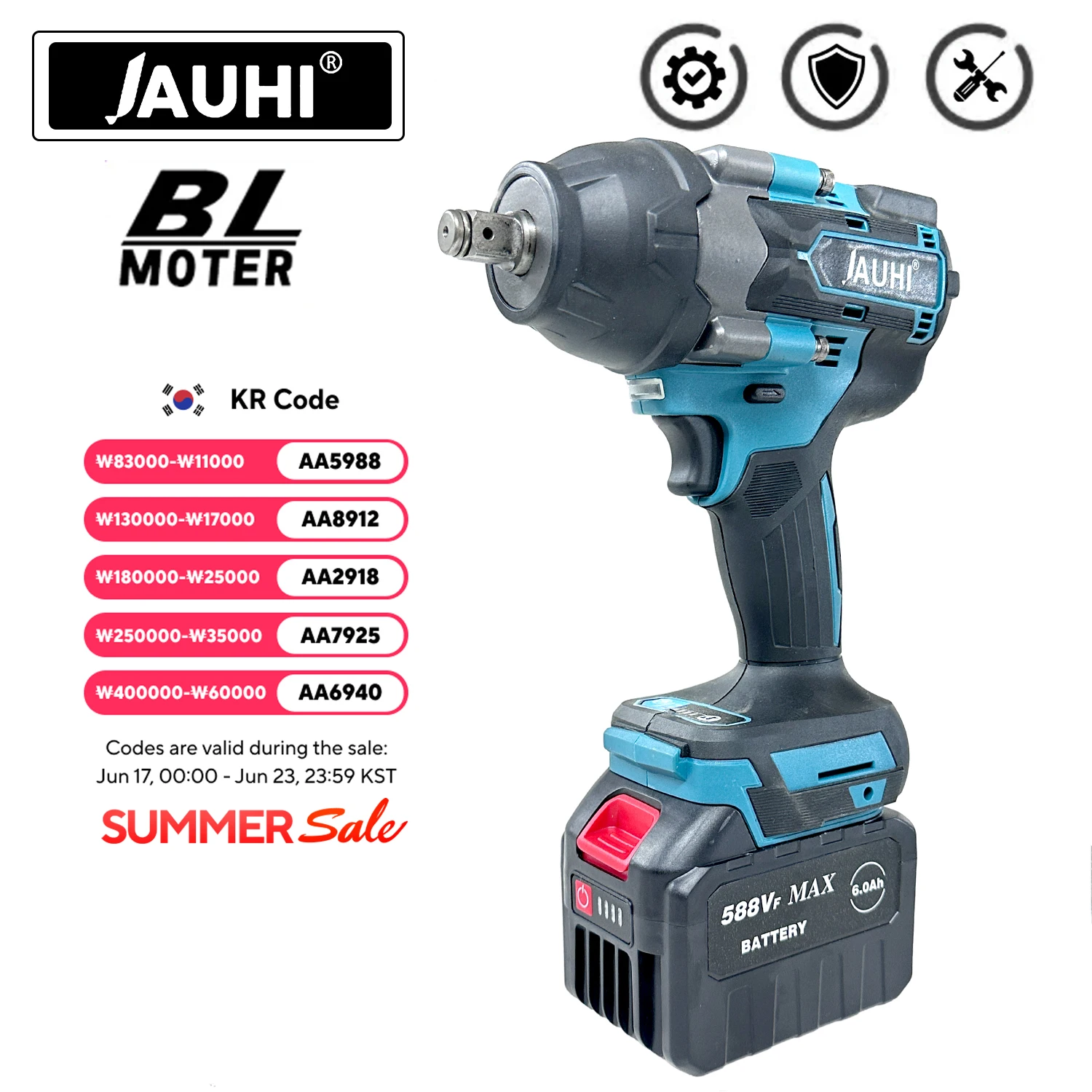 Бесщеточный электрогайковерт с крутящим моментом, 1800 нм, аккумулятор 588VF, 1/2 дюйма, стандартный электроинструмент для батареи Makita 18 в