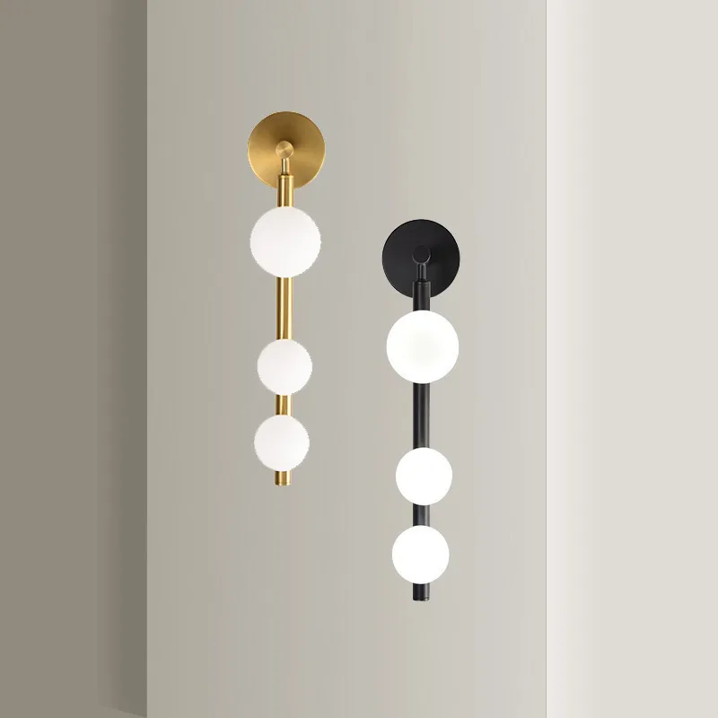 

Lighting-Decorative Wall-Sconces-Light for Corridor Bathroom TV Background Golden Black Metal Wall Mirror Vanity Light G9