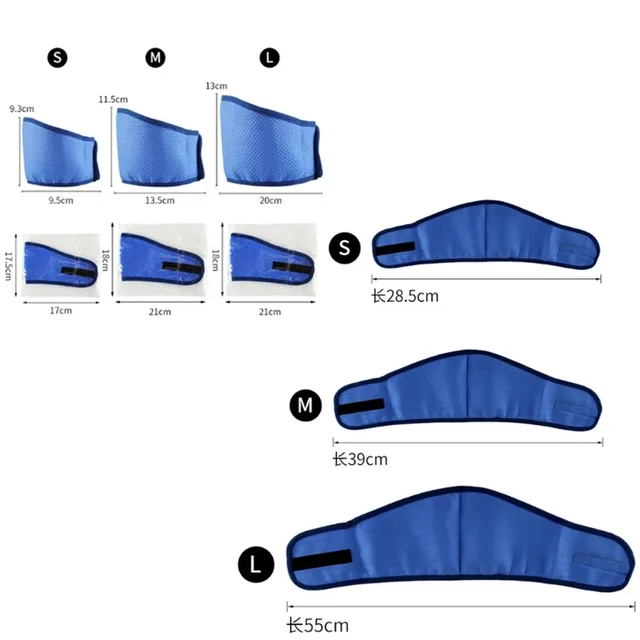 10PCS Reusable Dog Cooling Collar Summer Chill Scarf Breathable Heatstroke Prevention for Pet Outdoor Activities Walking Running 6