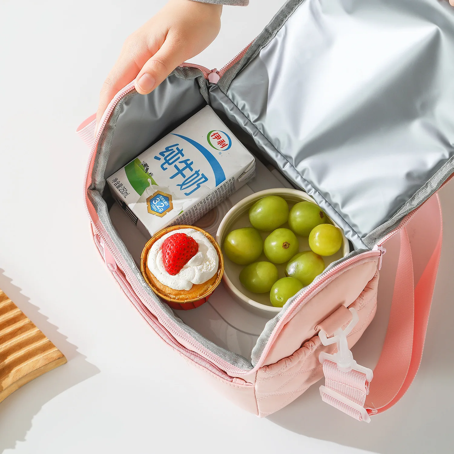 Insulated Waterproof Lunch Bag - Lightweight, Stylish Bento Handbag