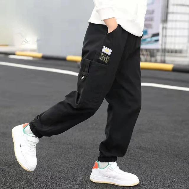 Cotton Cargo Pants - White - Kids