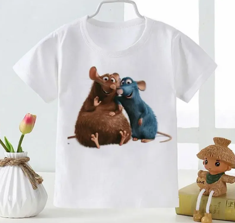 Cartoon Funny  Baby Clothes Pattern T-shirt Boys And Girls Soft White T Shirt Toddler Summer Fashion New Style Top Kids T Shirt 4