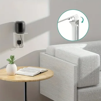Socket Rack Wall Rack Decorative Socket Smart Home Speaker Rack Mobile Phone Charging Rack Wall Storage Rack Socket Storage Rack 2