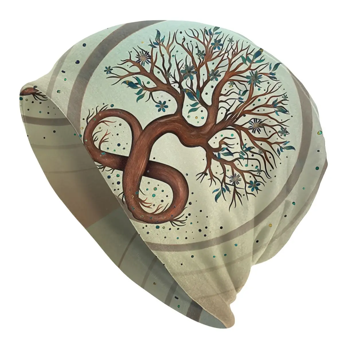 

Viking Tree of Life Yggdrasil Infinity Spiral Sport Thin Hats Dim Moonlight Bonnet Hipster Skullies Beanies Caps
