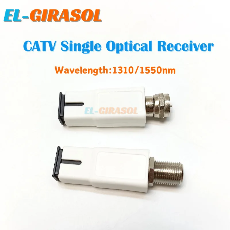 10 adet CATV Tek Optik Alıcı 1550/1310nm MINI Düğüm Pasif Fotoelektrik Dönüştürücü Toptan Beyaz FTTH