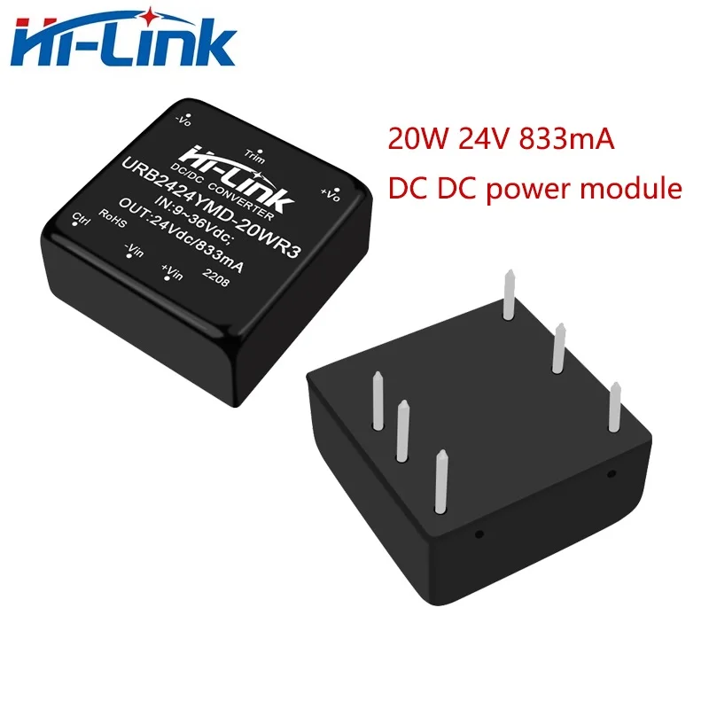 20W DC-DC Isolated Non-regulated Power Supply Module 24V to 5V 12V 24V URB2405YMD12YMD URB2424YMD 20WR3