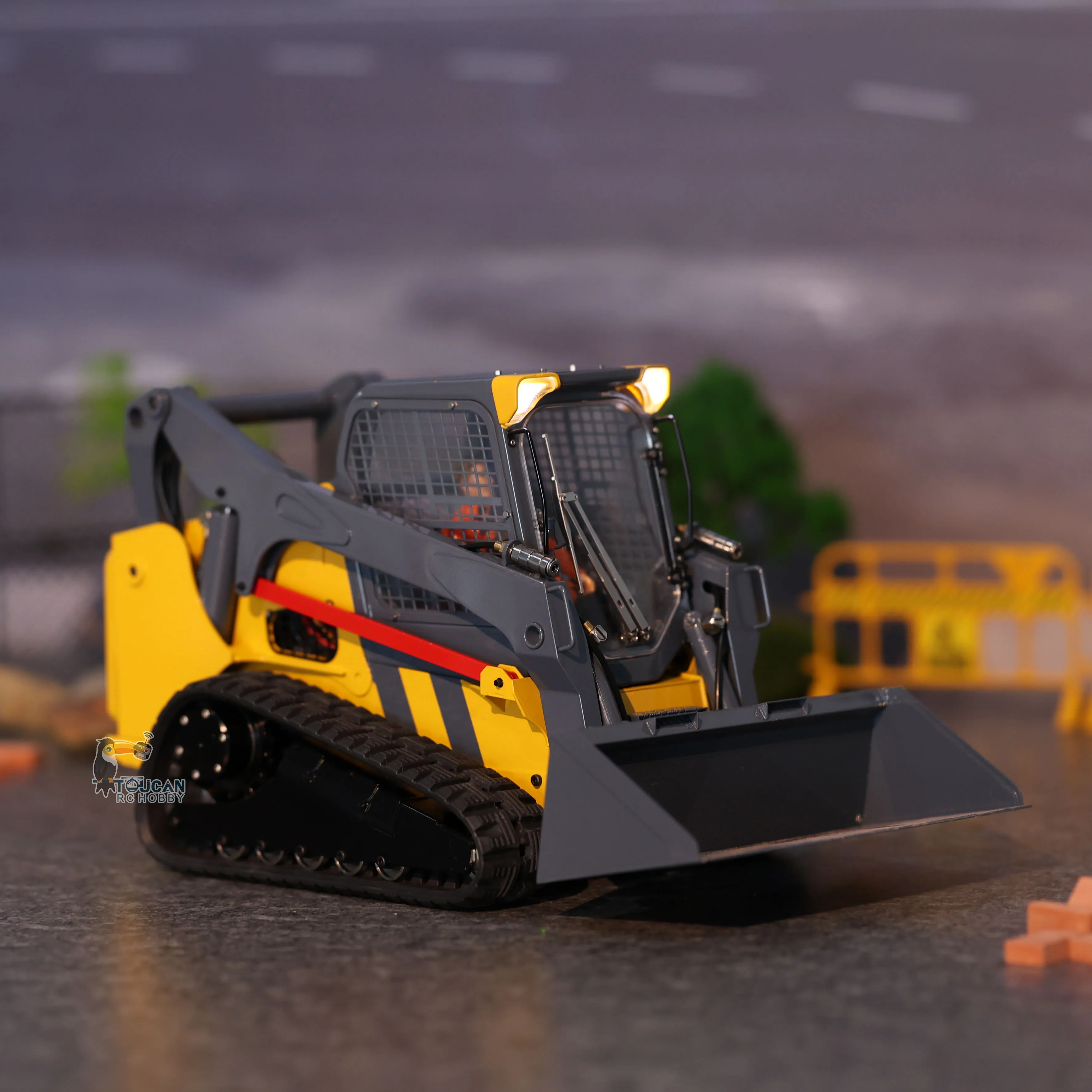 RC Hydraulic Skid-Steer Loader 1/14 SM770 Mini RC Toys RTR Radio Control Construction Vehicle RC Car Painted Model Light Sound 5