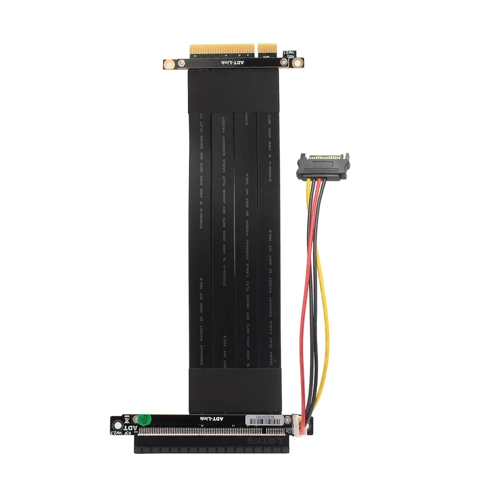 ADT PCI-E Riser x8 to x16 PCI Express Riser Adapter Extender