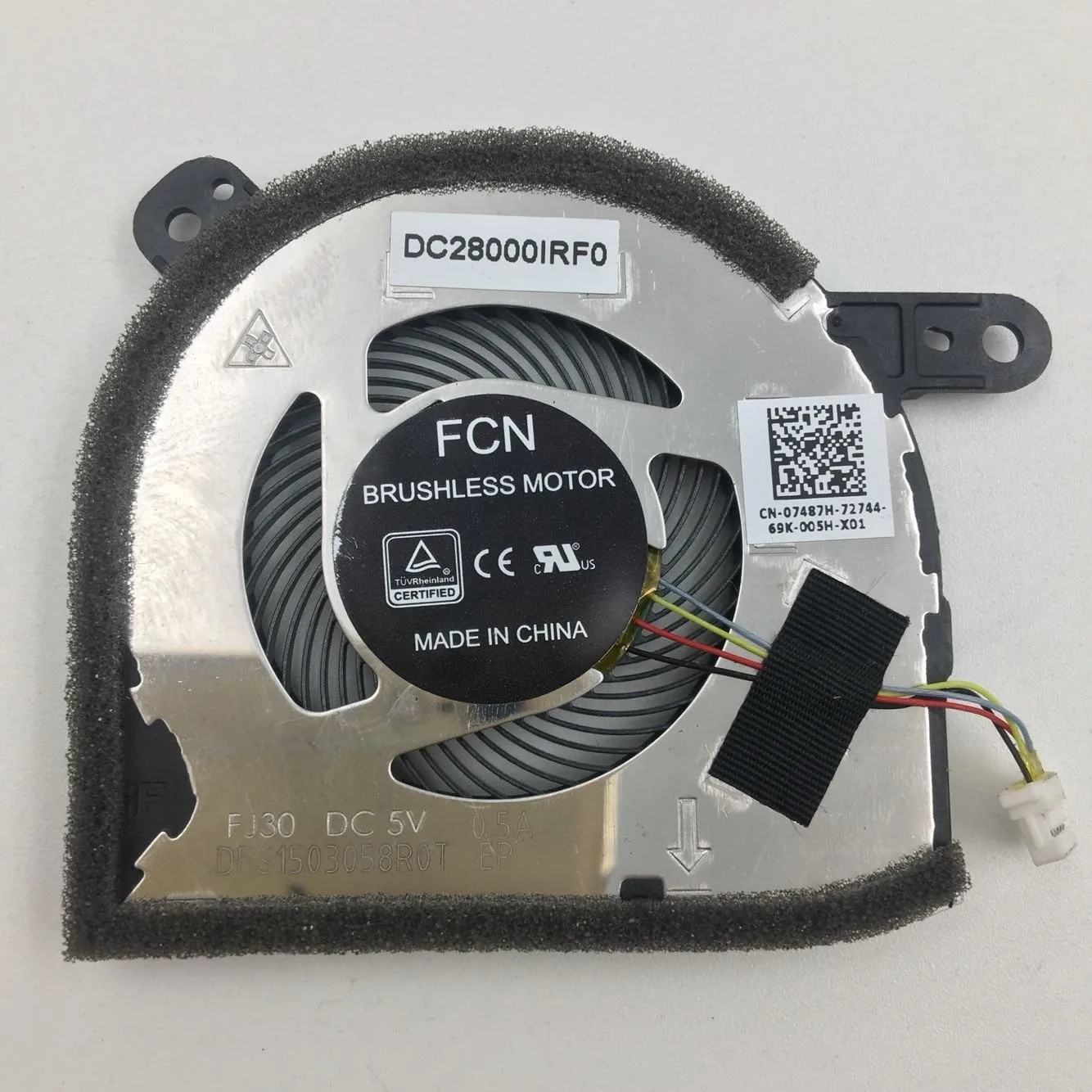 

New CPU Cooler Fan For DELL Latitude 12 5290 5280 5285 2in1 0NYN03 EG50040S1-CC00-S9A DC28000K5SL 07487H 0HFV18 Cooling Fan FJ30