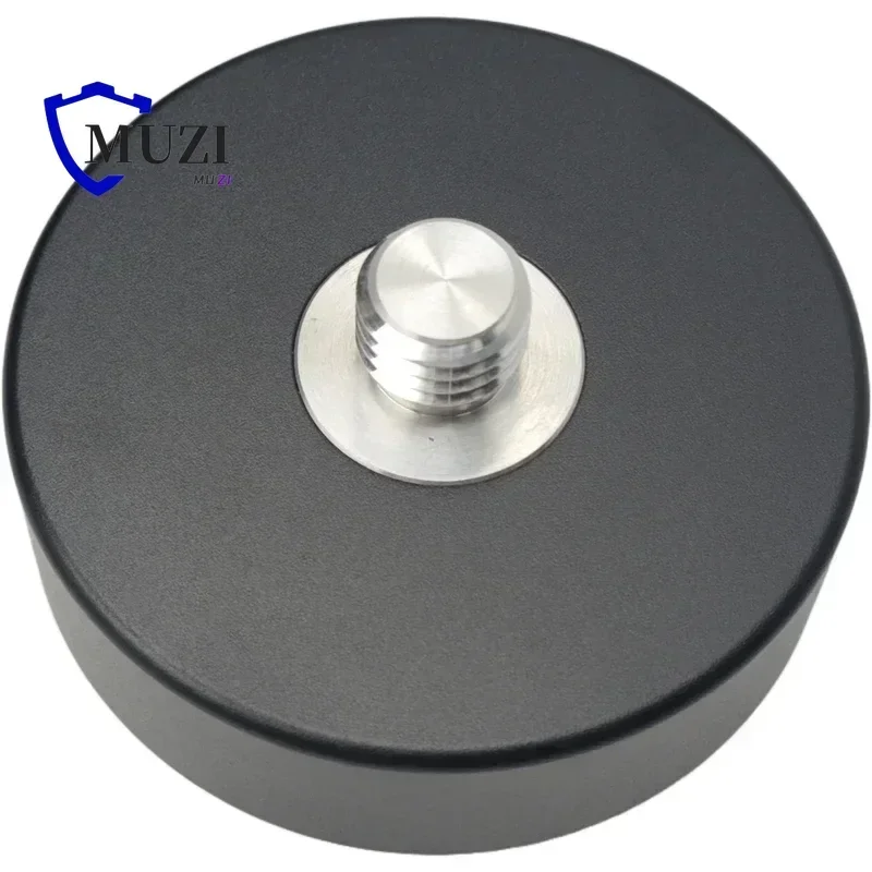 Black Fixed Type Three-Jaw Tribrach Adapter with 5/8"x11 Mount Rotate Screw for GPS Prisms Surveying Adaptor for Top Leica