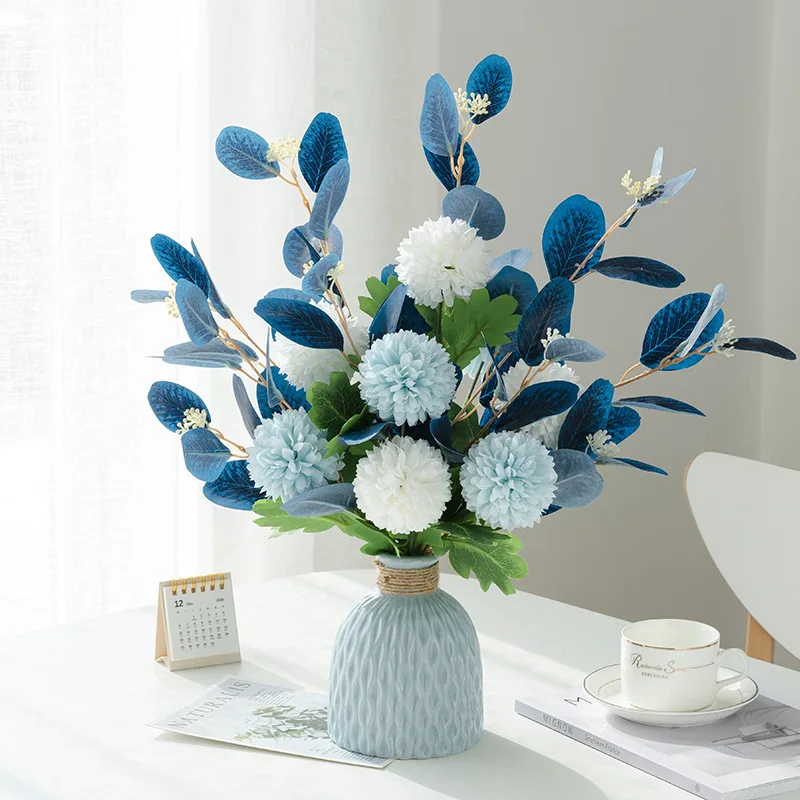 Artificial Flowers Peony Fake Flowers Hydrangea Crafts for DIY Home Bridal Wedding Party Festiva Decoration