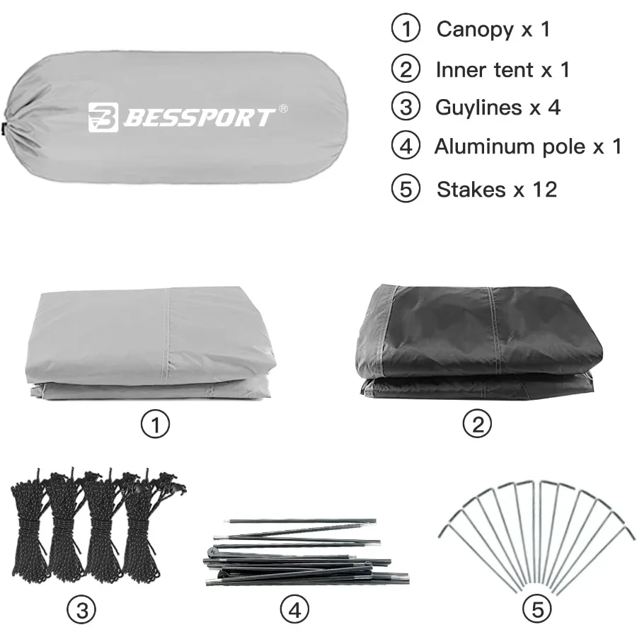 Lightweight Backpacking Tent 3