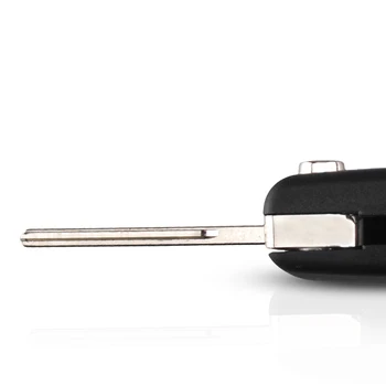 Chiave 2 pulsanti lama a distanza per Peugeot - KEYYOU 2 pulsanti chiave a distanza pieghevole chiave auto pieghevole per Peugeot 207 307 308