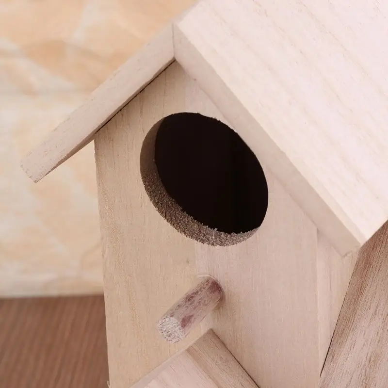 Title 6, for Creative Wooden Bird House Breeding Cage Bo...
