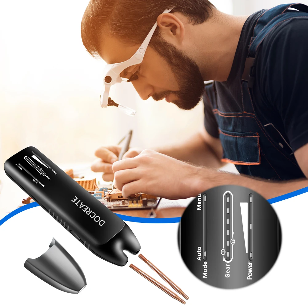 Handheld Spot Welding Machine 11 Gear Adjustable Portable Mini Battery Welder Battery Spot Welding Machine for DIY 18650 Battery