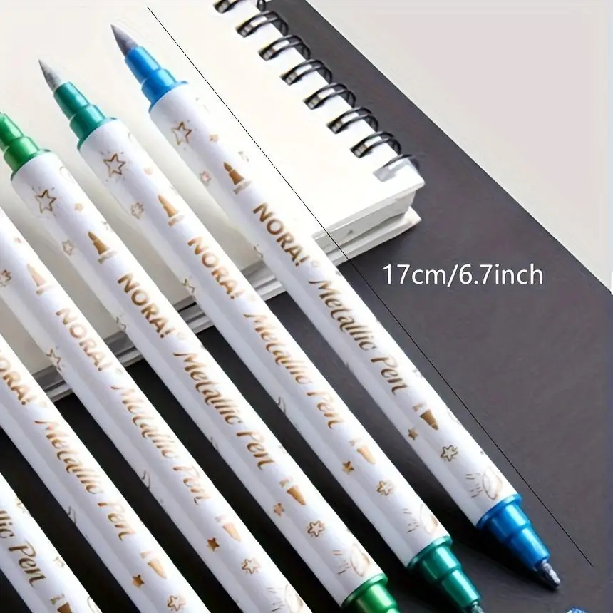 Metallic Glitter Marker Pens Dual Tip Brush And Fine Point DIY Album Black Cards Scrapbooking Craft Supplies 10Pcs metallic markers pens,marker pens,pen marker,color marker pens,markers pen,permanent marker pen,permanent marker,paint marker pen,white marker pens,permanent markers,acrylic paint markers,marker pen,art marker pens,art markers,paint marker pens