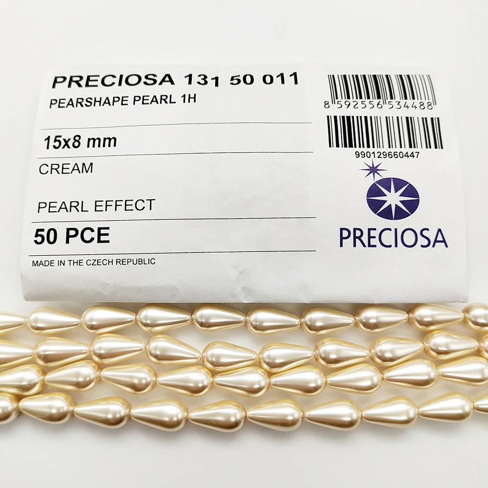 100 % echtes Preciosa 13150011 Birnenförmige Perle, 1H Tropfenperlen mit vollständig gebohrtem Loch für DIY-Schmuck – Detail 10