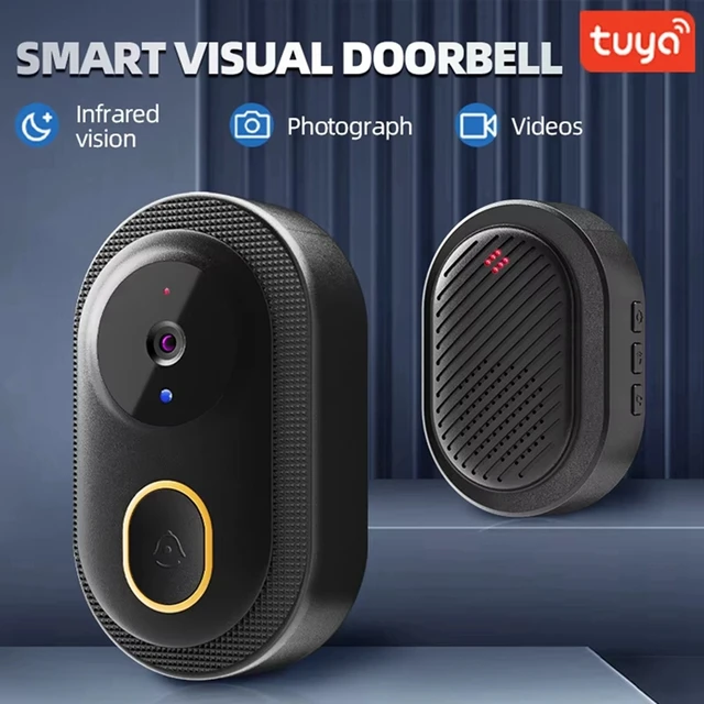 A73E-Tuya Wifi Video Doorbell Wireless HD Camera IR Alarm Security Smart Home Wifi Intercom Door Bell Camera For Home 5